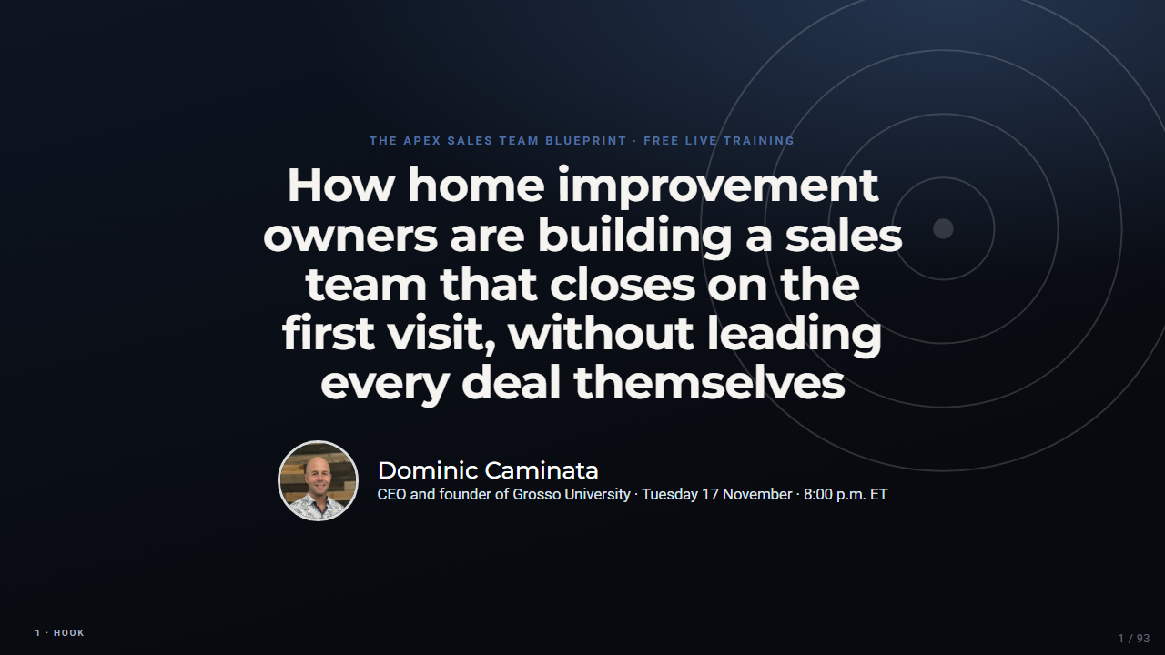 Webinar presentation preview